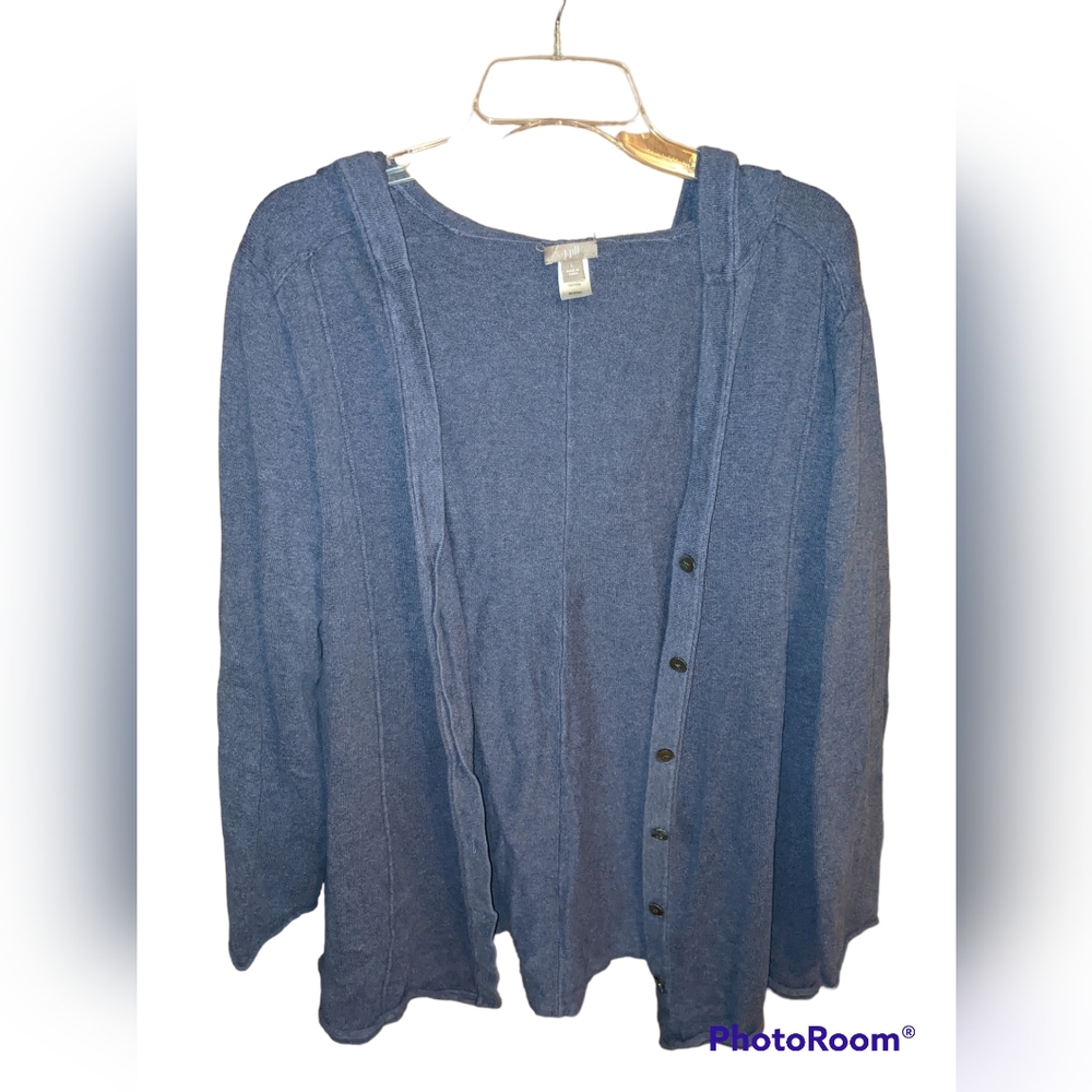 J Jill Large Women's Hooded Cardigan